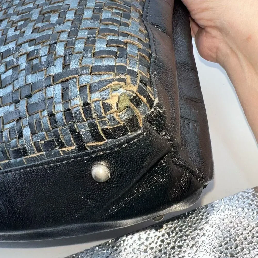 Givenchy Vintage Woven Signature with Acrylic Handles